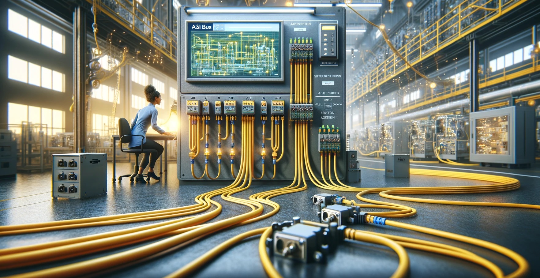 Wie wird eine Automatisierungsarchitektur mit AS-Interface-Systemen aufgebaut und welche Vorteile bietet sie?