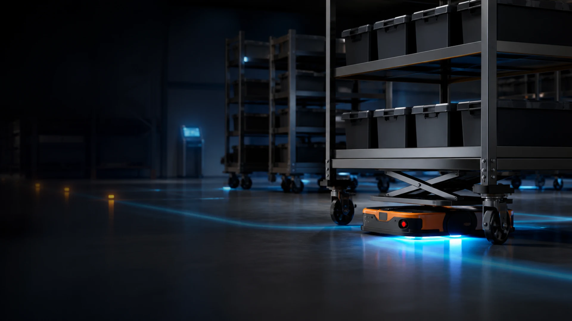 Mobiler Roboter LMR — Unterfahrender mobiler Roboter