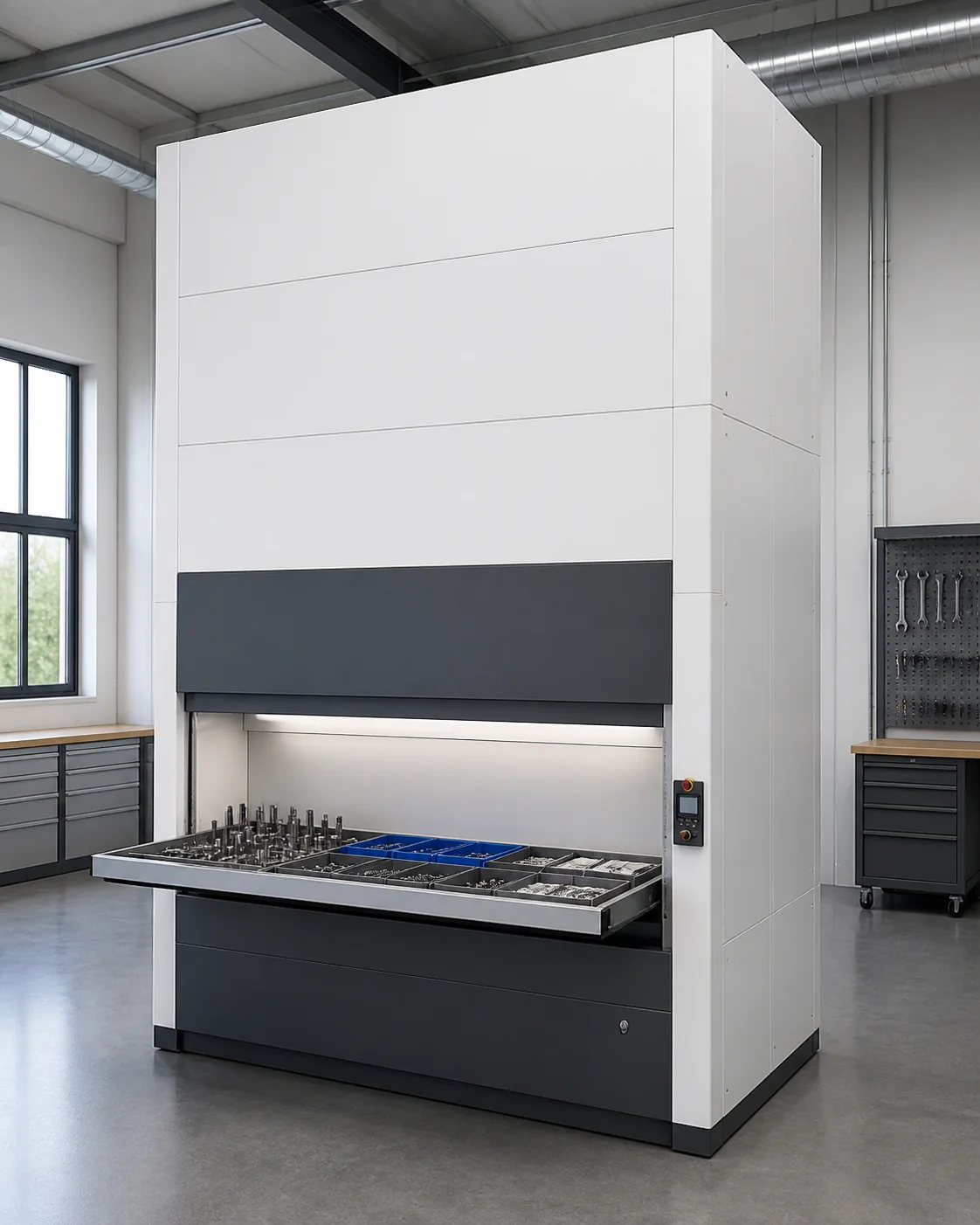 Vertikales Liftmodul (VLM) – Lagersystem-Lösung