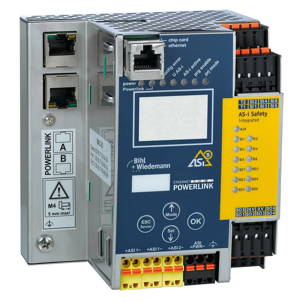 Bihl+Wiedemann BWU3961 POWERLINK-Gateway mit integriertem Safety Monitor