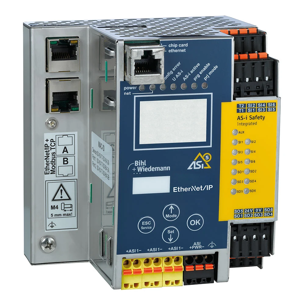Bihl+Wiedemann BWU3960 EtherNet/IP- und Modbus TCP-Gateway