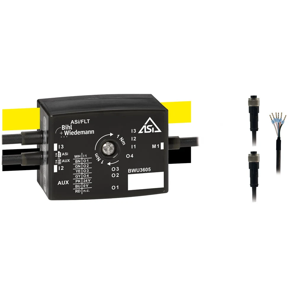 Offizielle Produktansicht des Bihl+Wiedemann BWU3605 ASi-3-Motormoduls für binär angesteuerte Frequenzumrichter