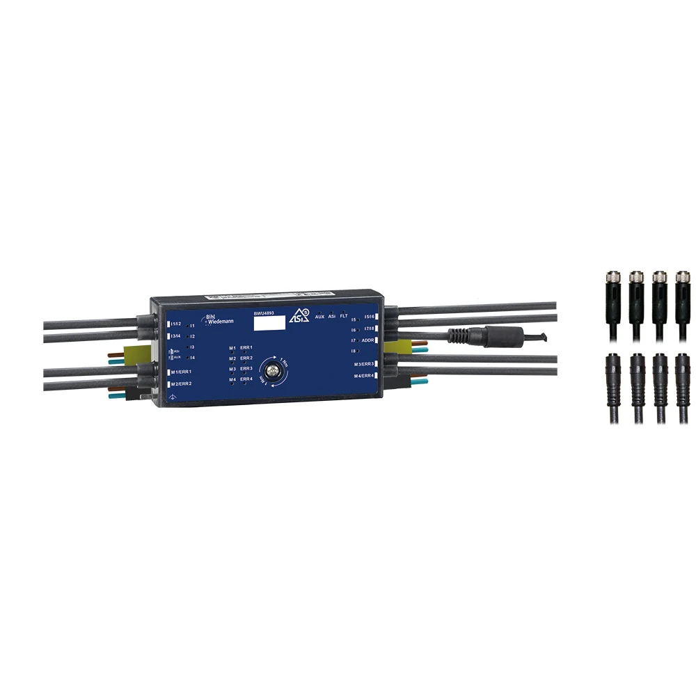 Offizielle Produktansicht des Bihl+Wiedemann BWU4893 ASi-5 Motormoduls für den Kabelkanal