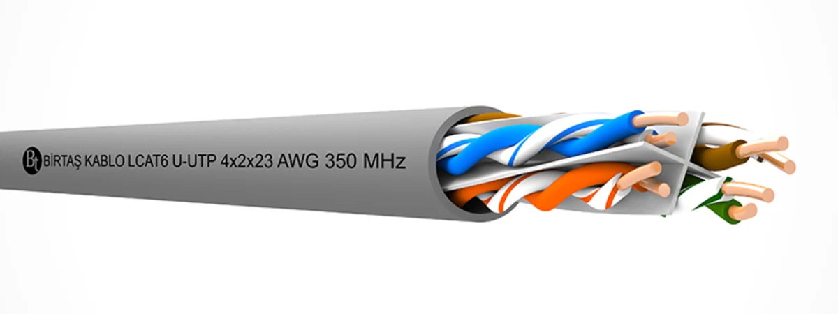 Birtaş Kablo CAT6 U UTP LAN-Kabel mit vier verdrillten Adernpaaren