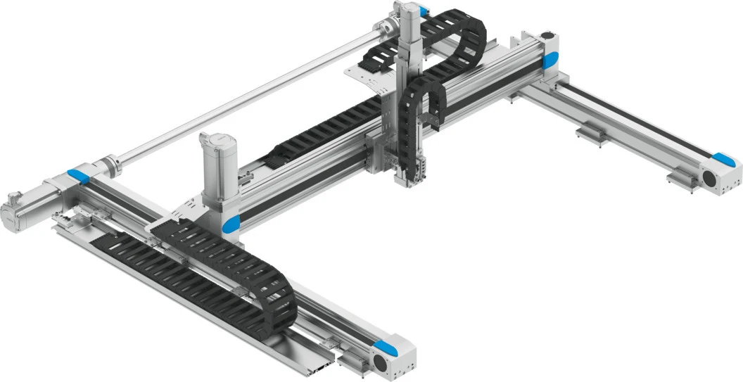 Offizielle Produktansicht des dreidimensionalen Festo Raumportal-Handlingsystems YXCR
