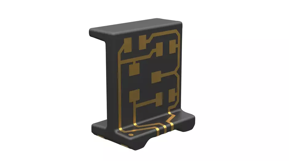 HARTING 78 01 030 0011 3D-MID-Träger für elektronische Komponenten mit dreidimensionalen Leiterbahnen