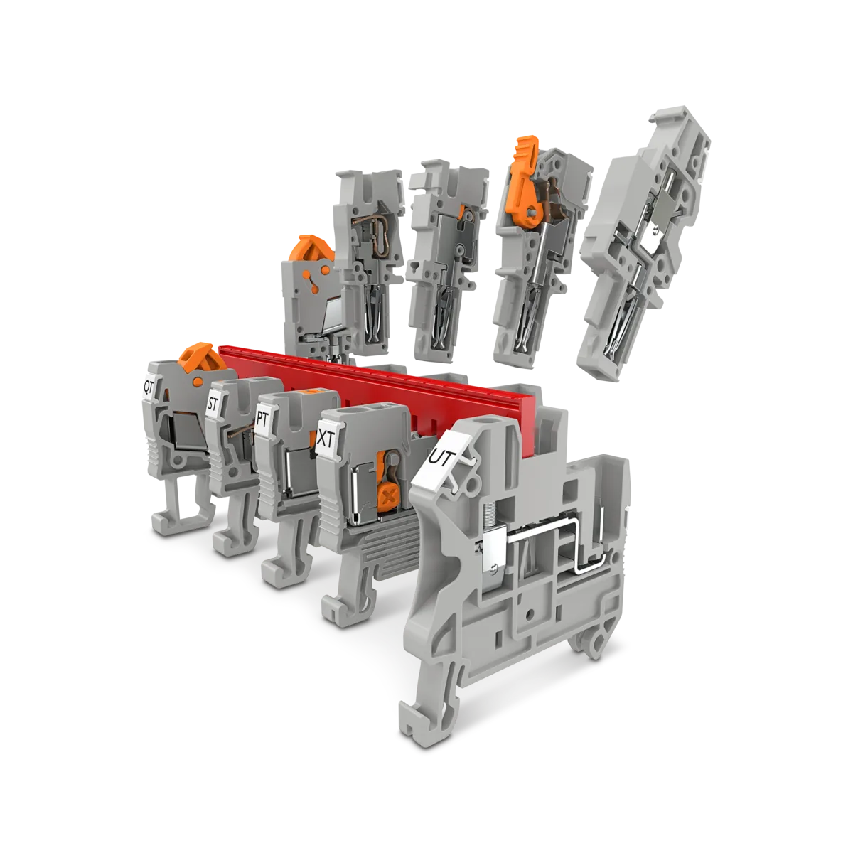 Phoenix Contact Reihenklemmen mit Push-X-, Push-in- und Schraubanschlusstechnik