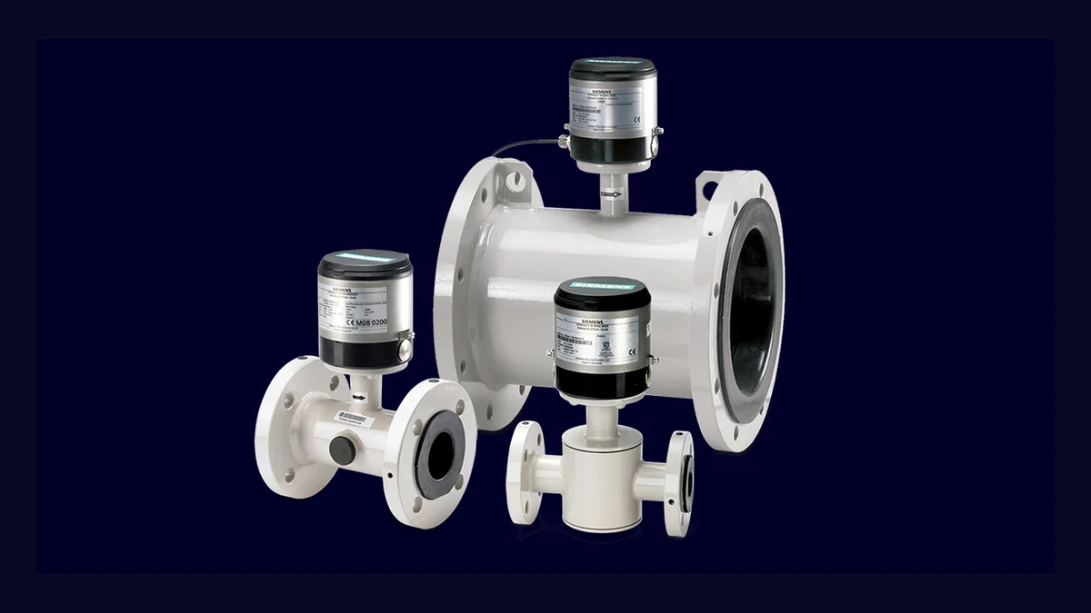Magnetisch-induktive Siemens SITRANS FM MAG 8000 Wasserzähler in unterschiedlichen Nennweiten